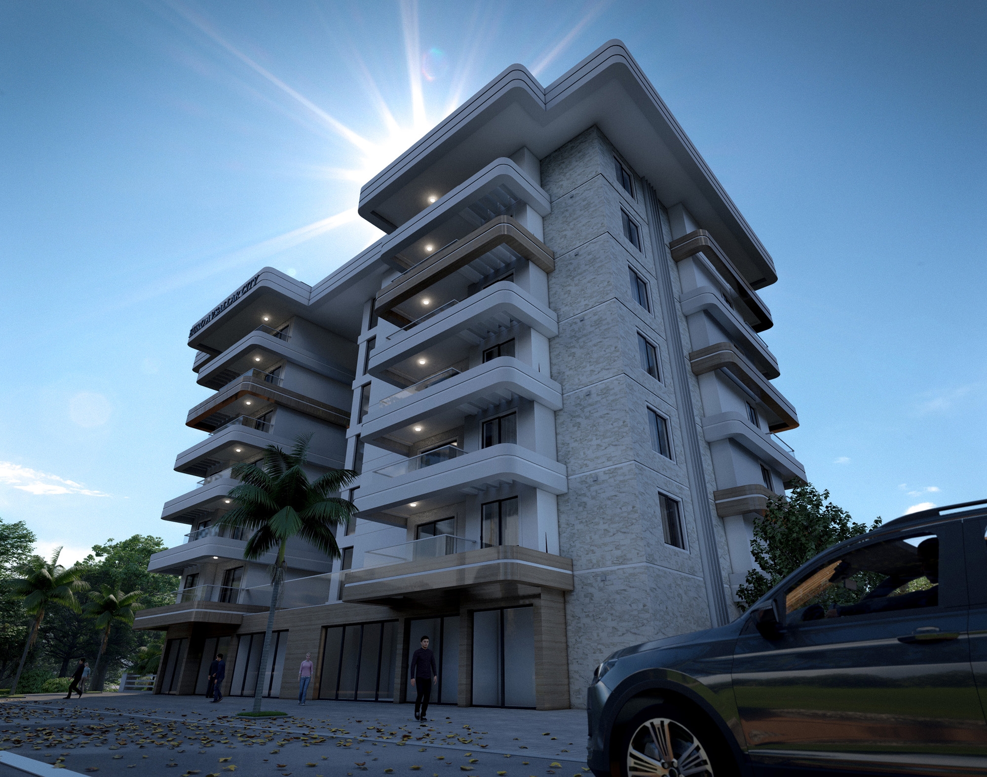 Luxury 1+1 Apartment with Sea and Mountain Views in Alanya - Avsallar