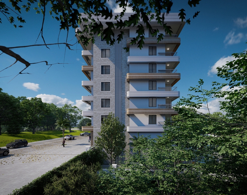 Luxury 1+1 Apartment with Sea and Mountain Views in Alanya - Avsallar