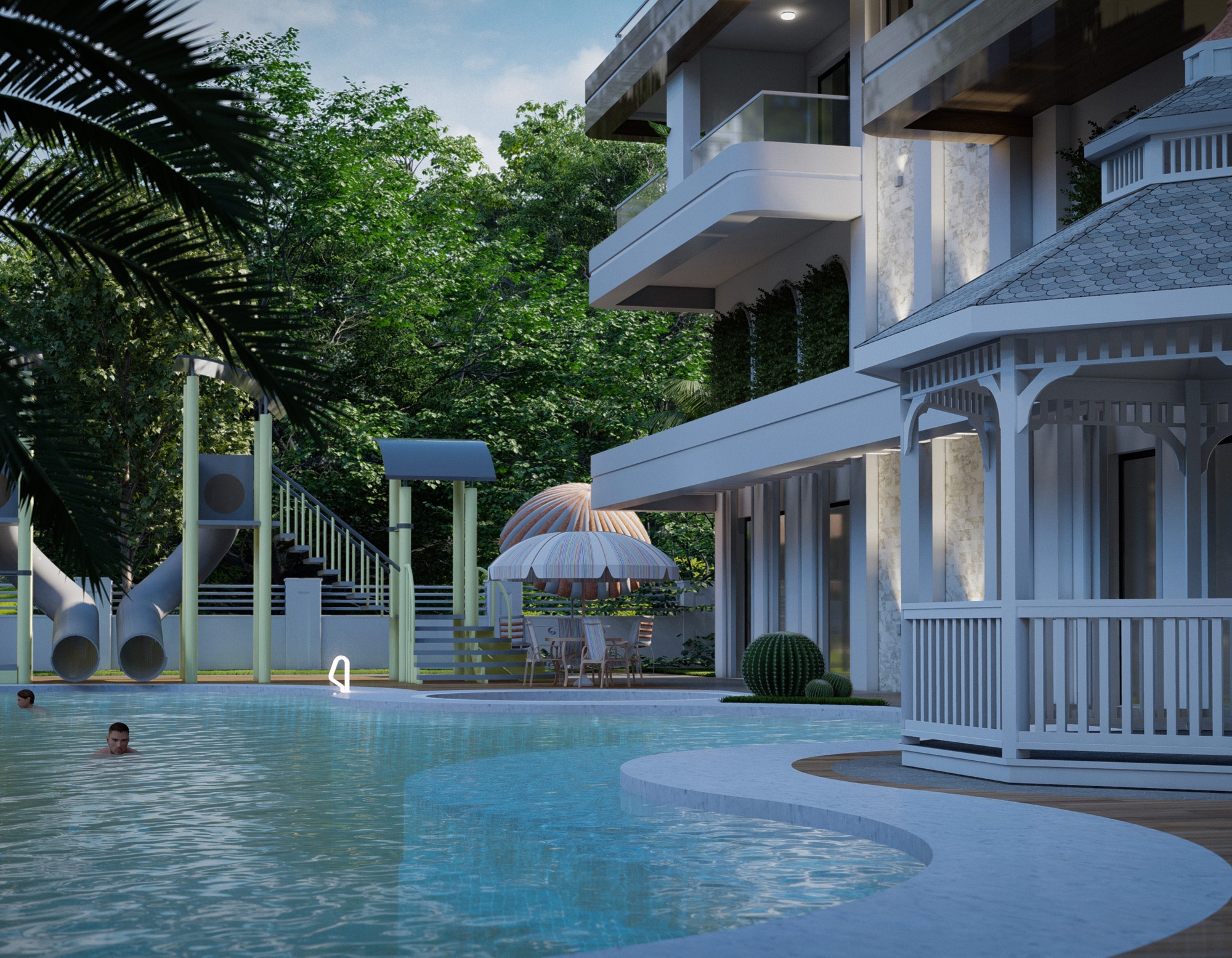 Luxury 1+1 Apartment with Sea and Mountain Views in Alanya - Avsallar
