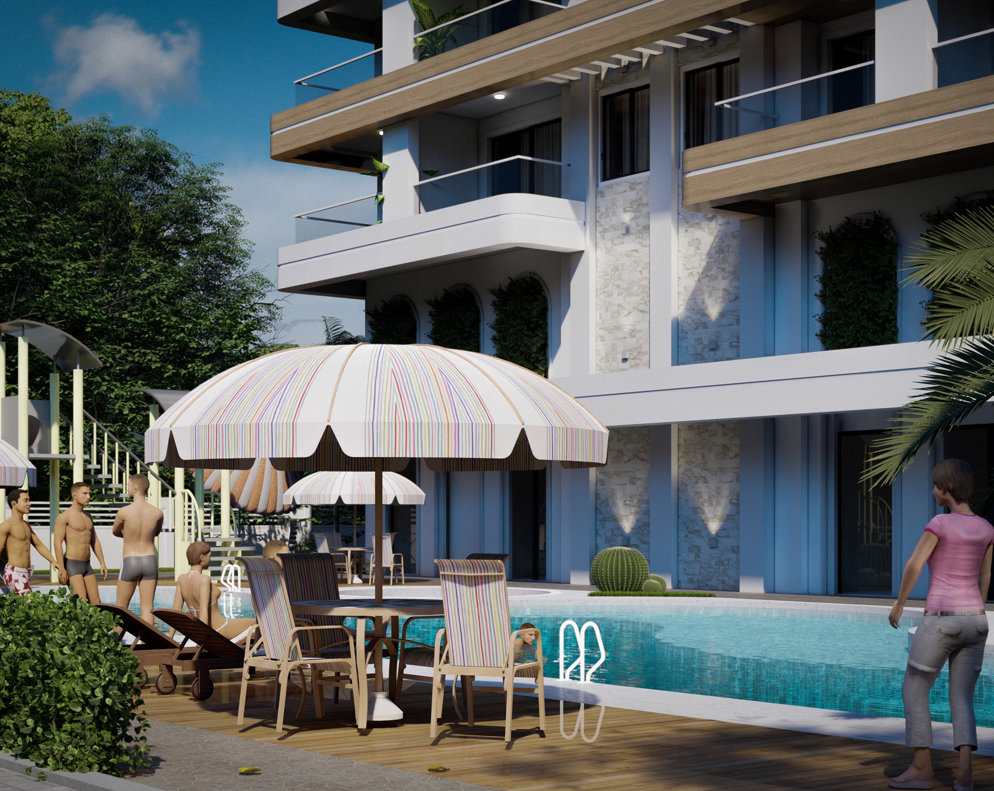 Luxury 1+1 Apartment with Sea and Mountain Views in Alanya - Avsallar