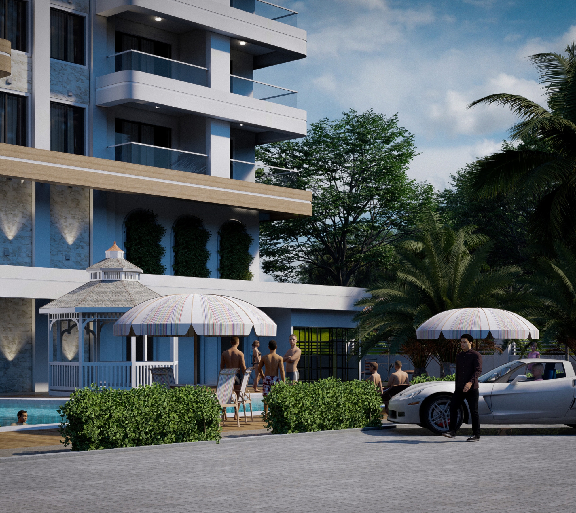 Luxury 1+1 Apartment with Sea and Mountain Views in Alanya - Avsallar