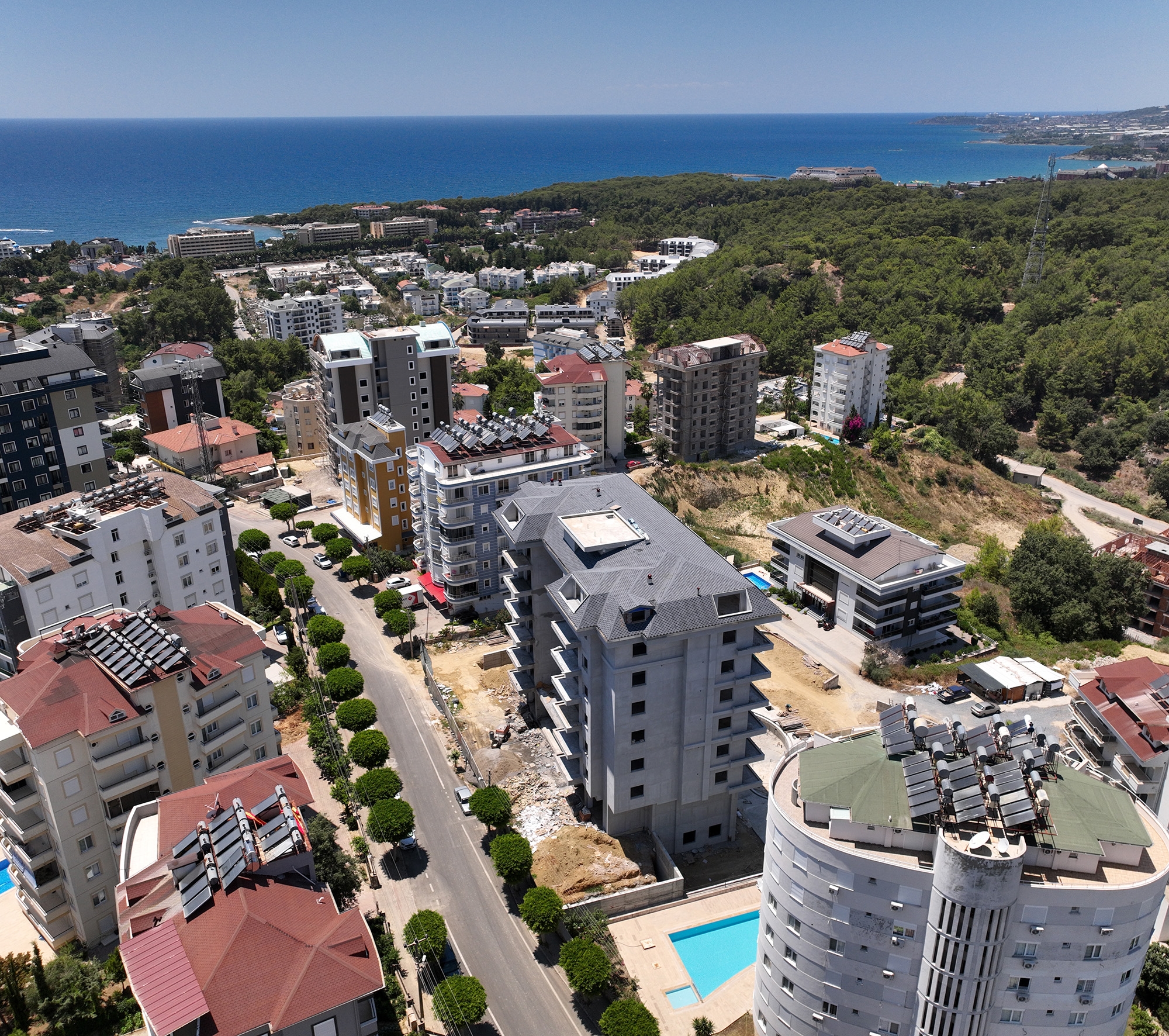 Luxury 1+1 Apartment with Sea and Mountain Views in Alanya - Avsallar