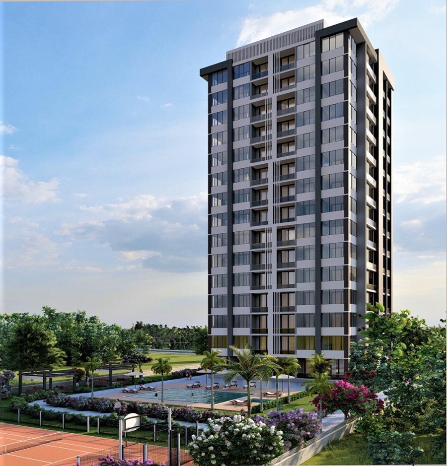Luxury 1+1 Apartment with Sea and Mountain Views, Mersin - Tomuk