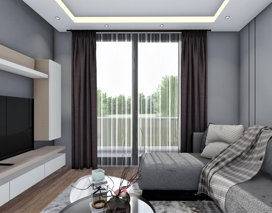 Luxury 1+1 Apartment with Sea and Mountain Views, Mersin - Tomuk