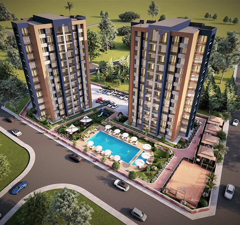 Luxury 2+1 Apartment with Sea and Mountain Views in Mersin-Tomuk