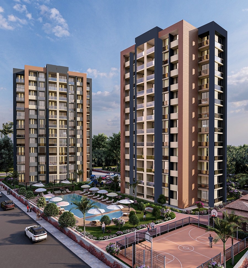 Luxury 2+1 Apartment with Sea and Mountain Views in Mersin-Tomuk