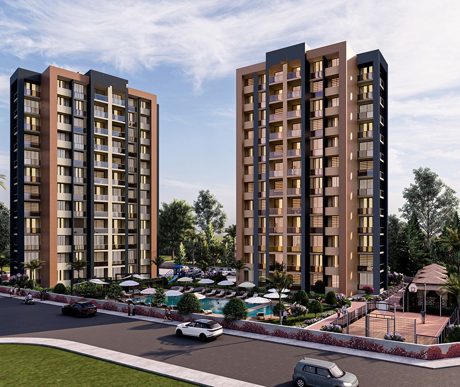 Luxury 2+1 Apartment with Sea and Mountain Views in Mersin-Tomuk