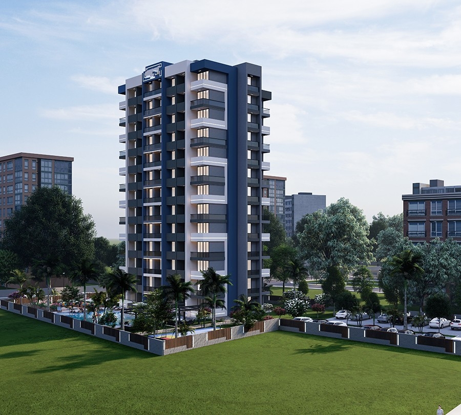 Luxury 1+1 Apartment with Sea and Mountain Views in Mersin