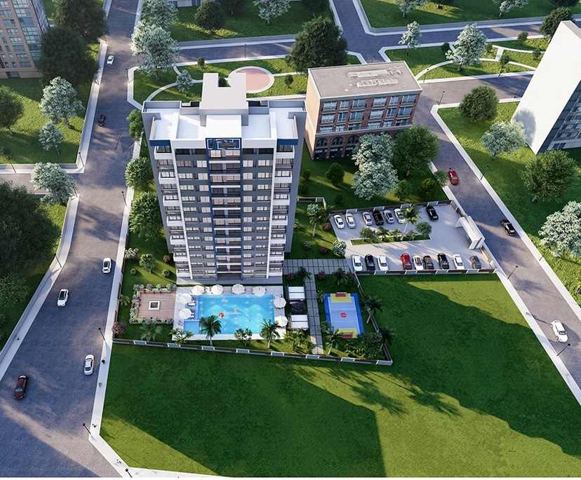 Luxury 1+1 Apartment with Sea and Mountain Views in Mersin