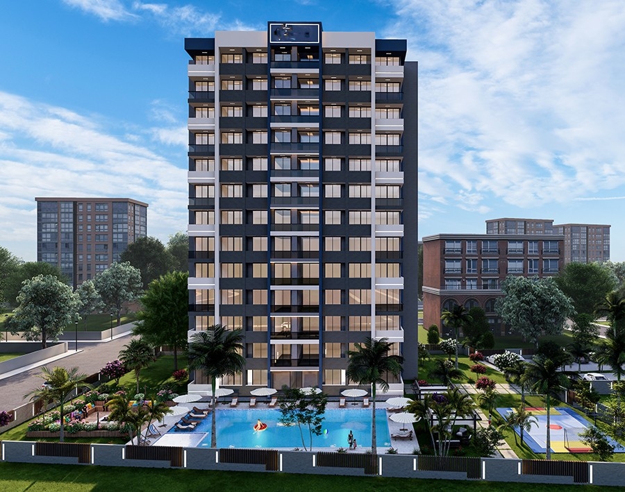 Luxury 1+1 Apartment with Sea and Mountain Views in Mersin