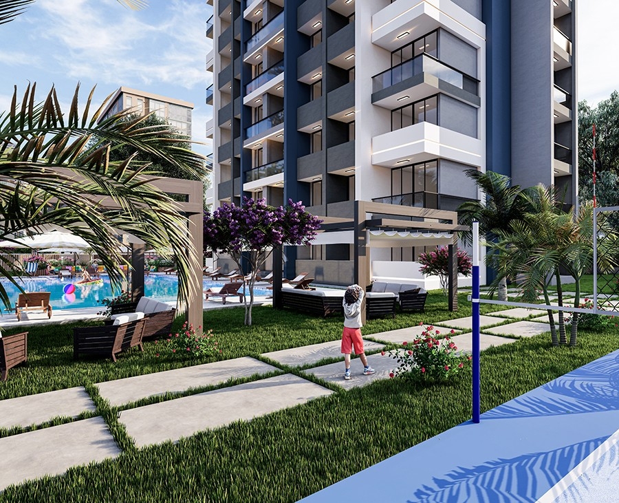 Luxury 1+1 Apartment with Sea and Mountain Views in Mersin
