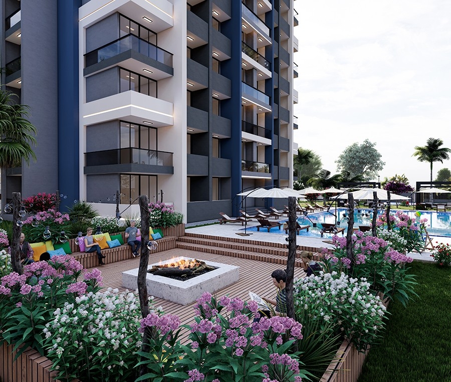Luxury 1+1 Apartment with Sea and Mountain Views in Mersin