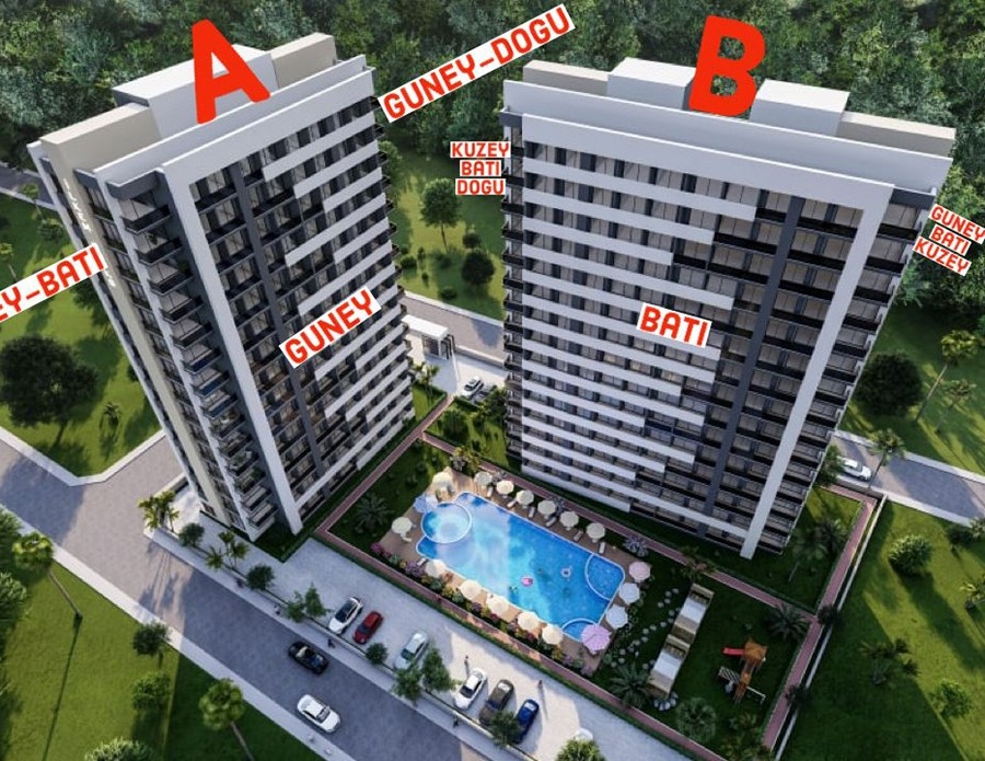 Luxury 1+1 Apartment with Sea and Mountain Views, Mersin-Arpacbahsis