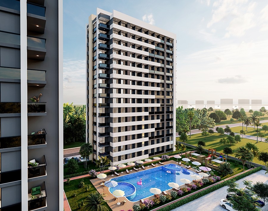 Luxury 1+1 Apartment with Sea and Mountain Views, Mersin-Arpacbahsis