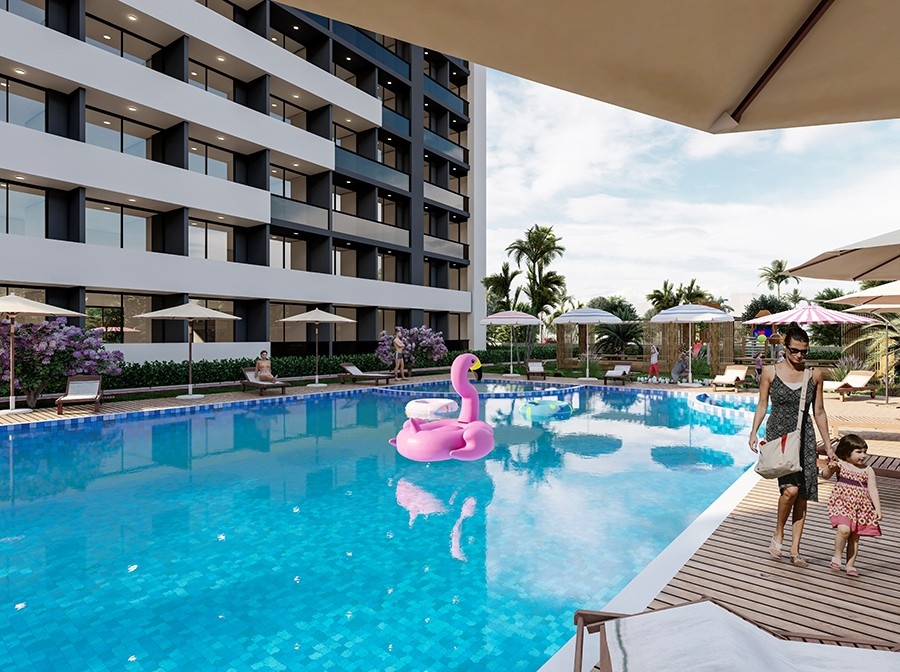 Luxury 1+1 Apartment with Sea and Mountain Views, Mersin-Arpacbahsis