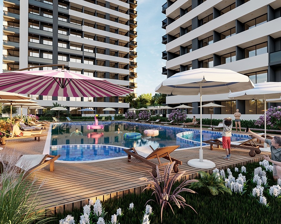 Luxury 1+1 Apartment with Sea and Mountain Views, Mersin-Arpacbahsis