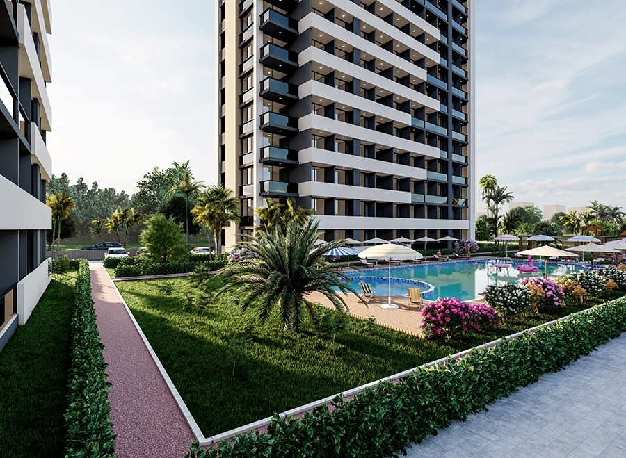 Luxury 1+1 Apartment with Sea and Mountain Views, Mersin-Arpacbahsis