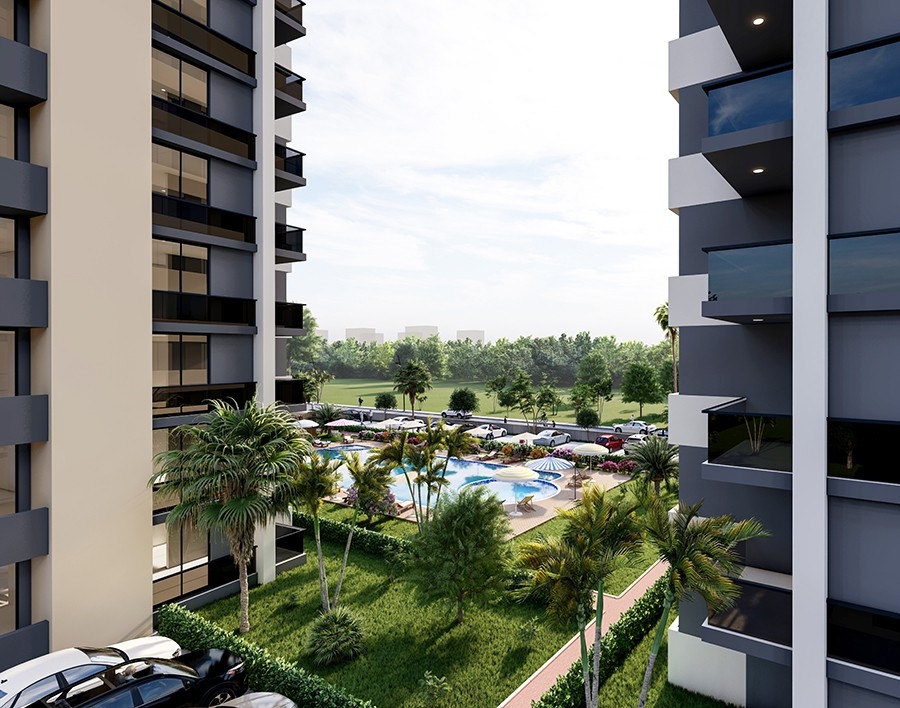 Luxury 1+1 Apartment with Sea and Mountain Views, Mersin-Arpacbahsis