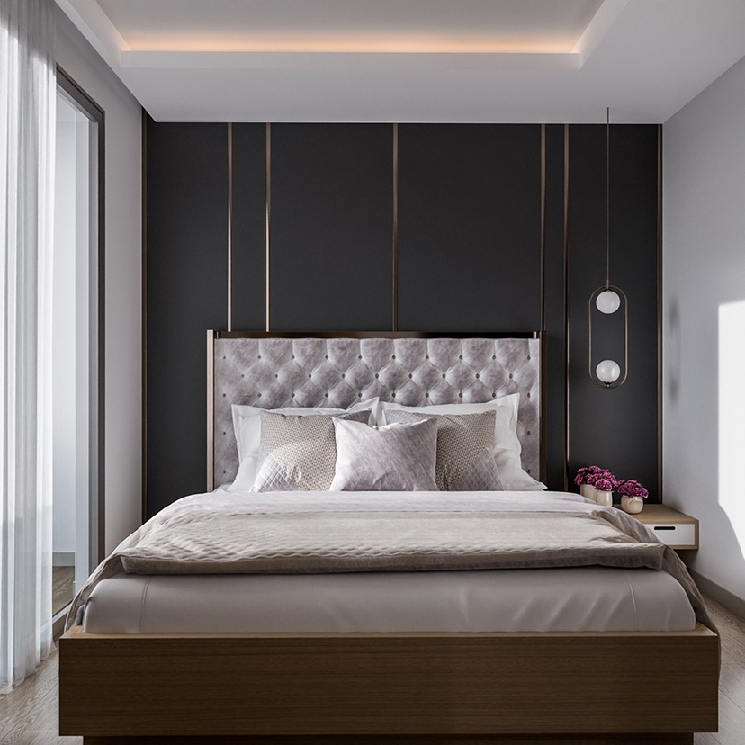 Luxuriöses 1+1 Apartment mit Meerblick und Bergblick in Mersin-Tece