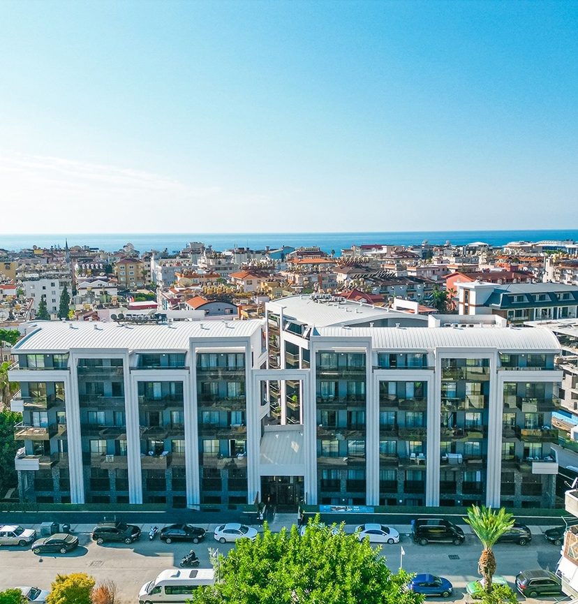 Luxuriöses 2+1 Penthouse mit Burg- und Bergblick, Alanya Zentrum