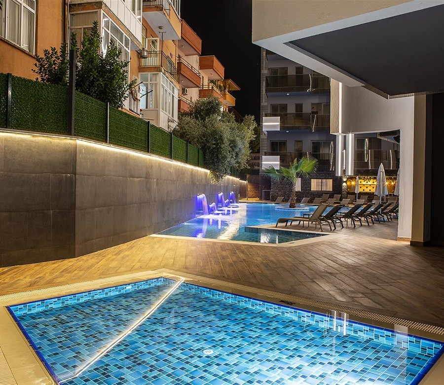 Luxuriöses 2+1 Penthouse mit Burg- und Bergblick, Alanya Zentrum