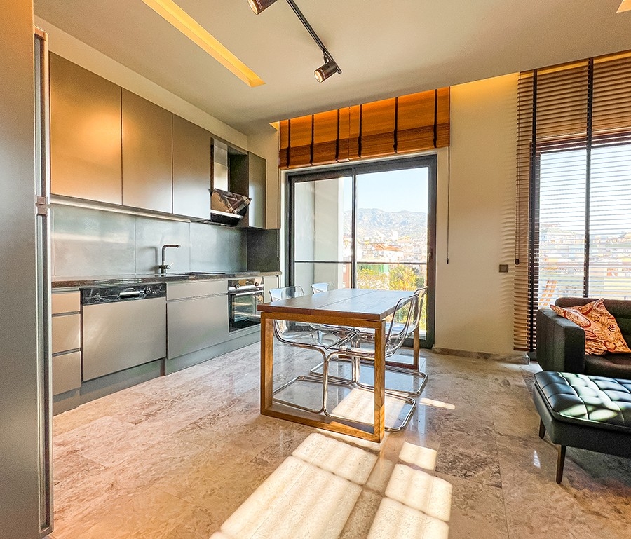 Luxuriöses 2+1 Penthouse mit Burg- und Bergblick, Alanya Zentrum