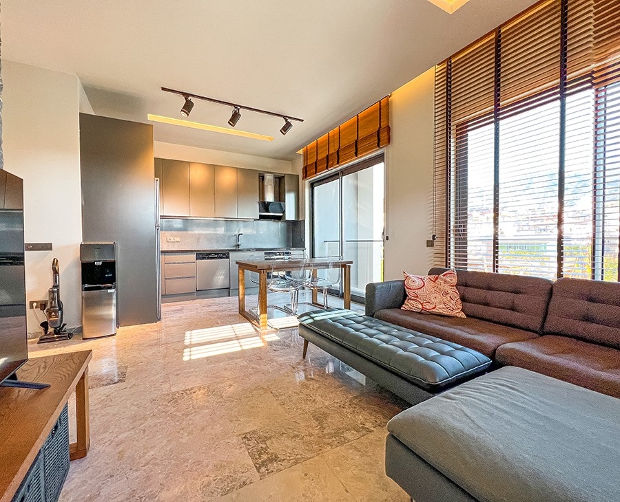 Luxuriöses 2+1 Penthouse mit Burg- und Bergblick, Alanya Zentrum