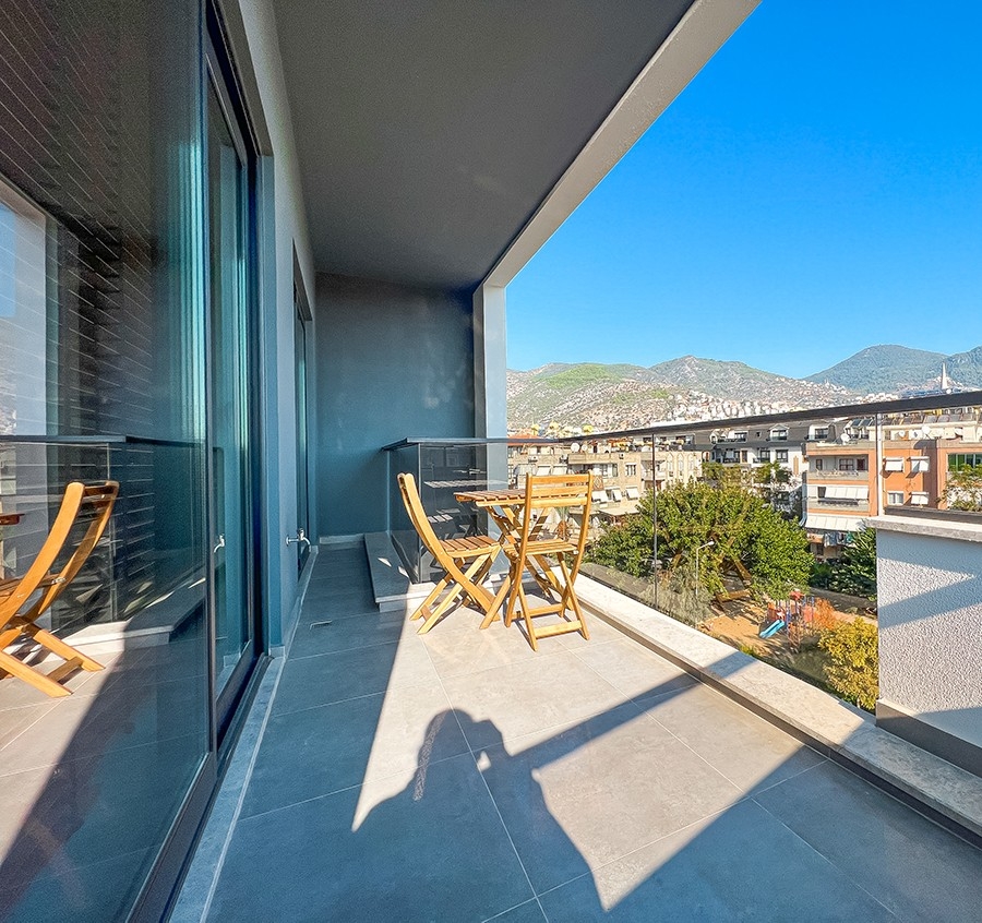 Luxuriöses 2+1 Penthouse mit Burg- und Bergblick, Alanya Zentrum