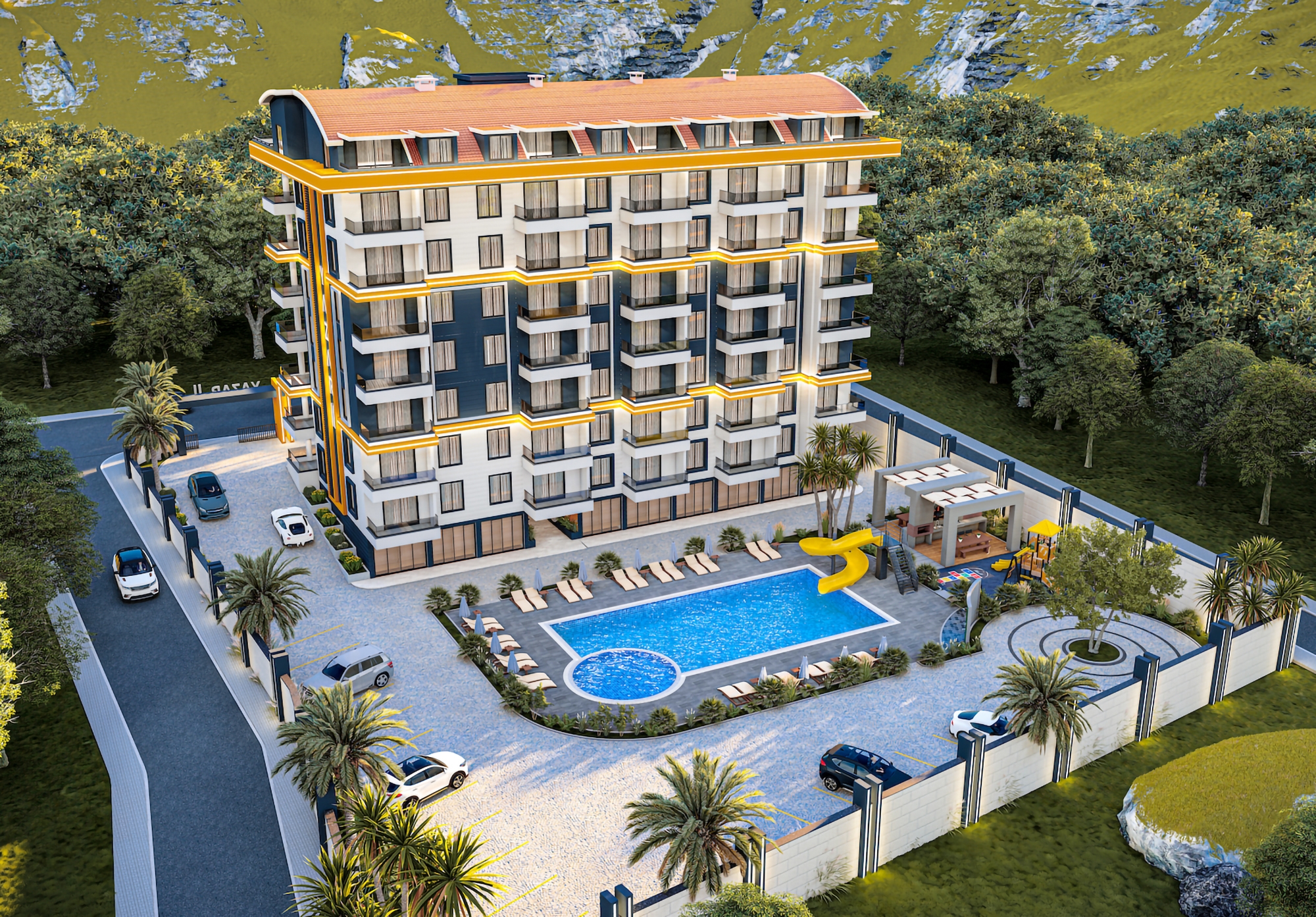 Luxury 1+1 with Castle and Mountain View, Alanya - Gazipasa
