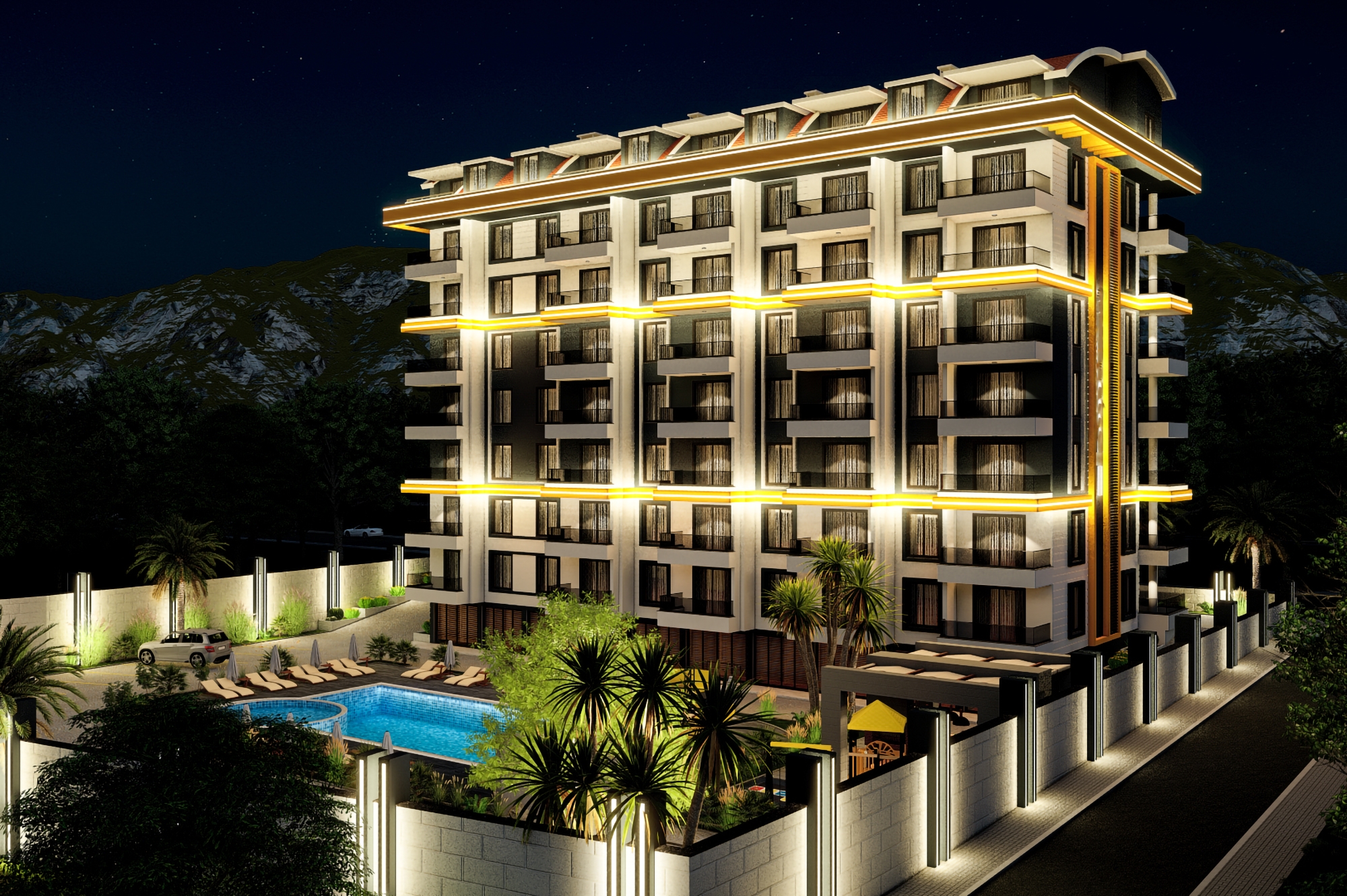 Luxury 1+1 with Castle and Mountain View, Alanya - Gazipasa