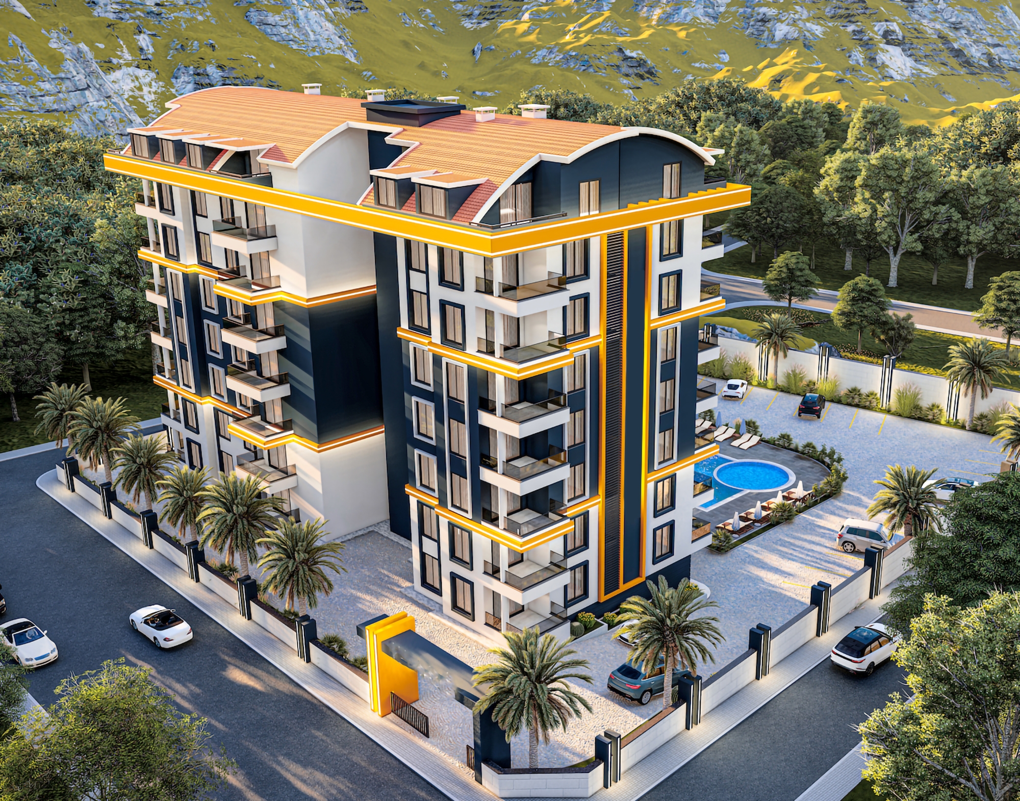 Luxury 1+1 with Castle and Mountain View, Alanya - Gazipasa
