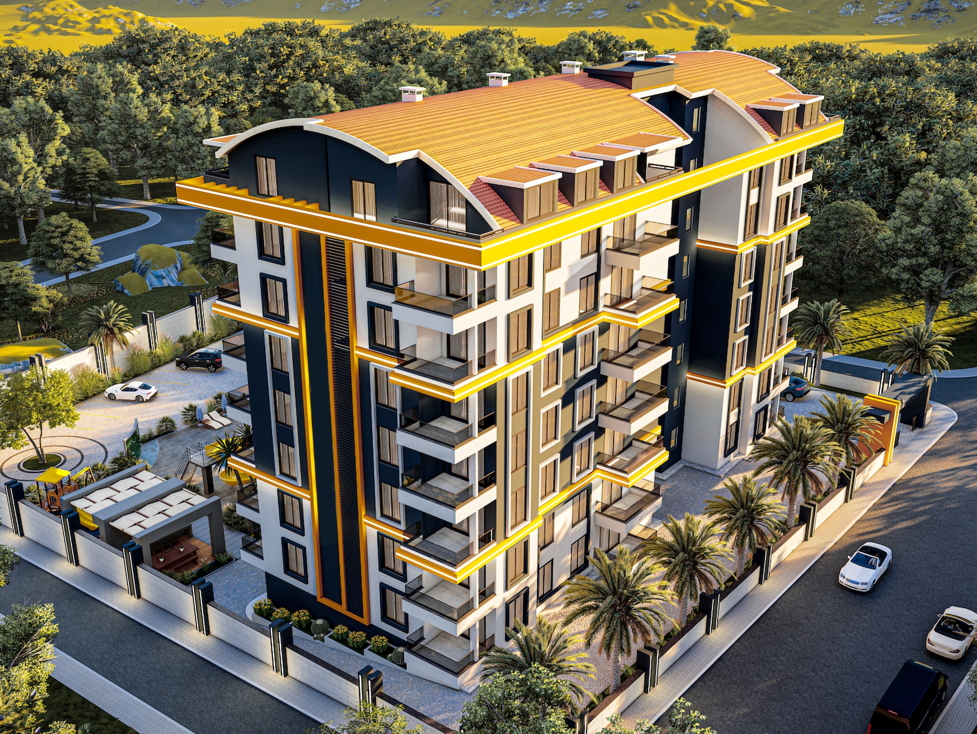 Luxury 1+1 with Castle and Mountain View, Alanya - Gazipasa