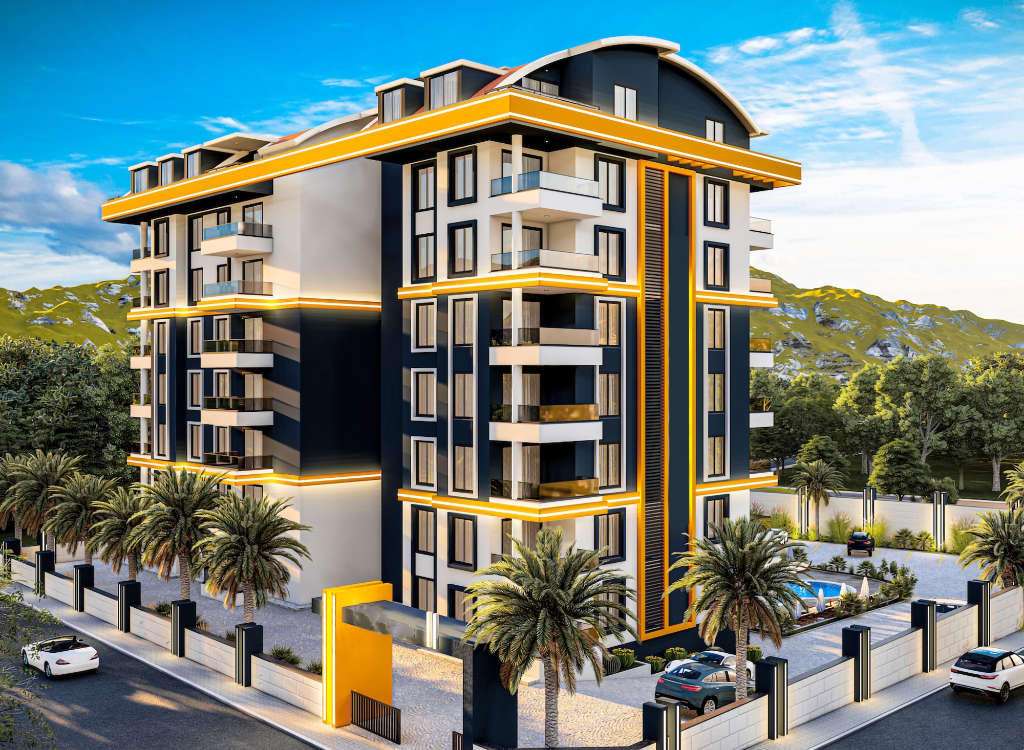 Luxury 1+1 with Castle and Mountain View, Alanya - Gazipasa