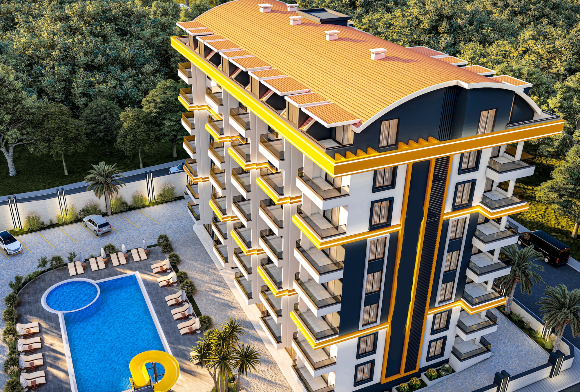 Luxury 1+1 with Castle and Mountain View, Alanya - Gazipasa