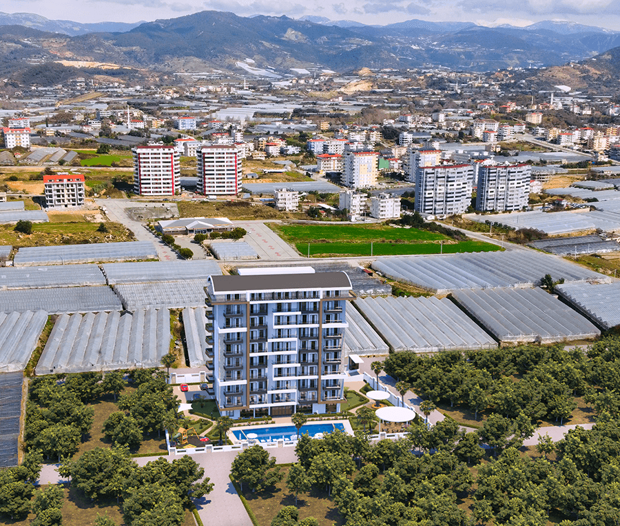 Sea view apartments in a promising area of Payallar