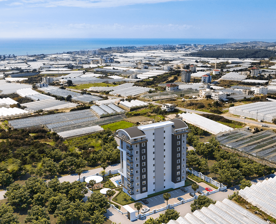 Sea view apartments in a promising area of Payallar