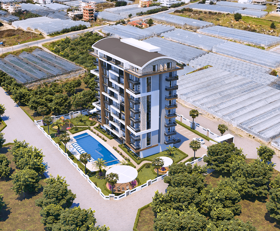 Sea view apartments in a promising area of Payallar