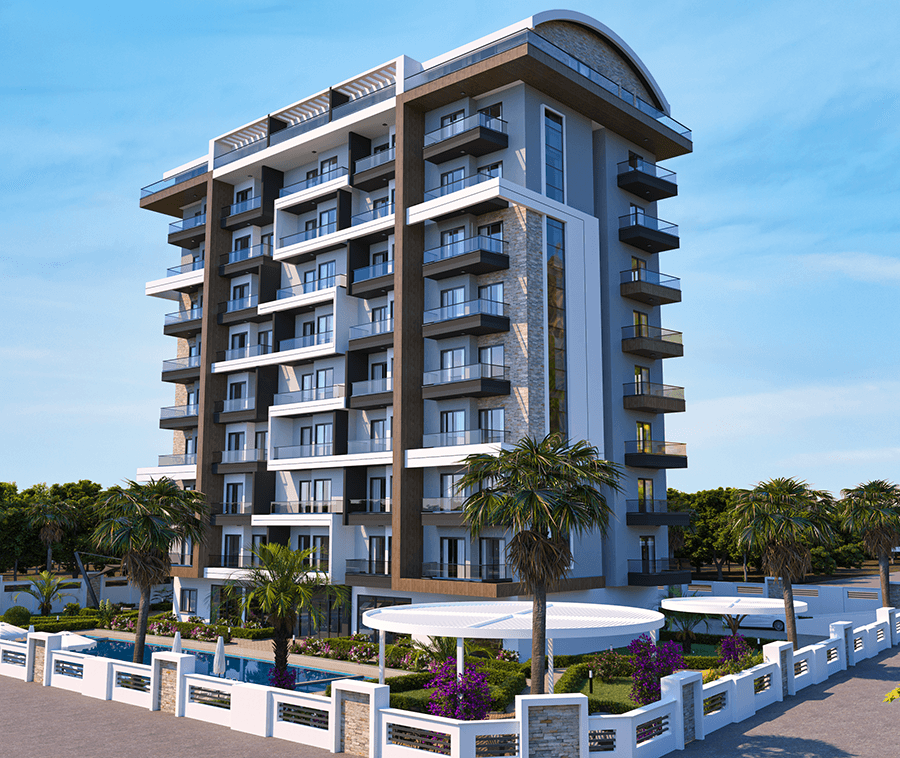 Sea view apartments in a promising area of Payallar
