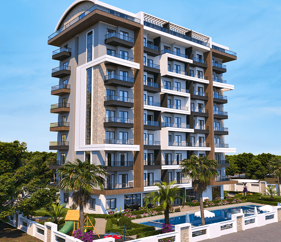 Sea view apartments in a promising area of Payallar