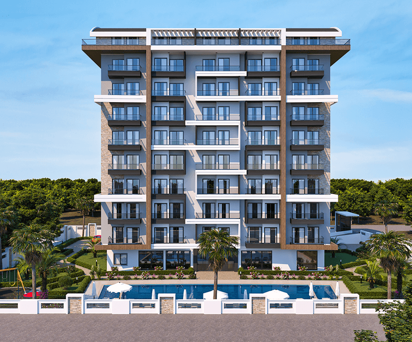Sea view apartments in a promising area of Payallar