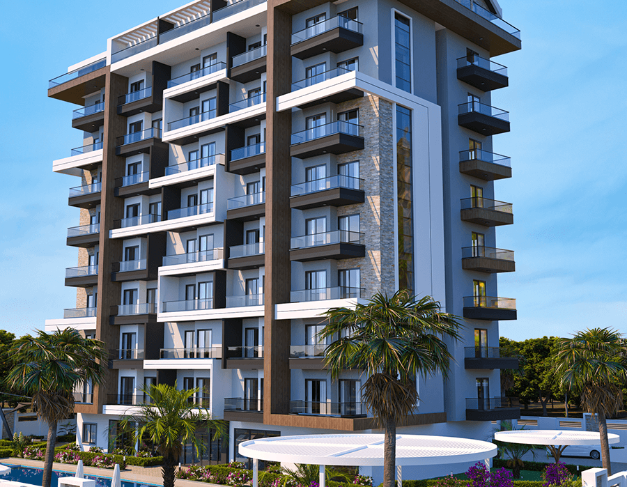 Sea view apartments in a promising area of Payallar