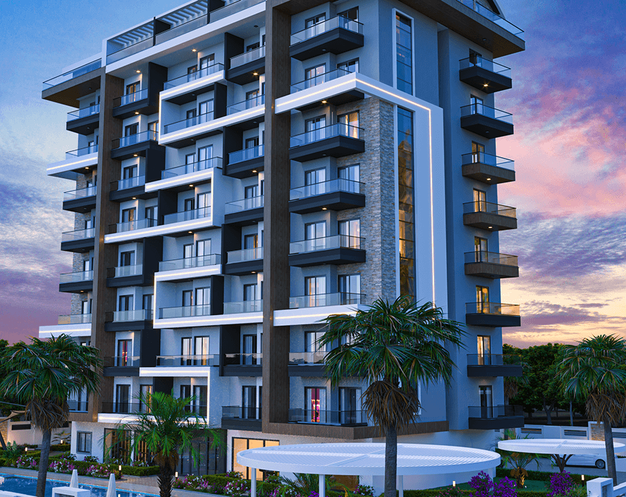 Sea view apartments in a promising area of Payallar