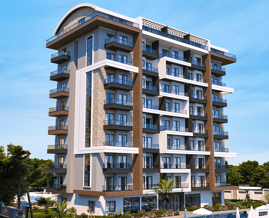 Sea view apartments in a promising area of Payallar
