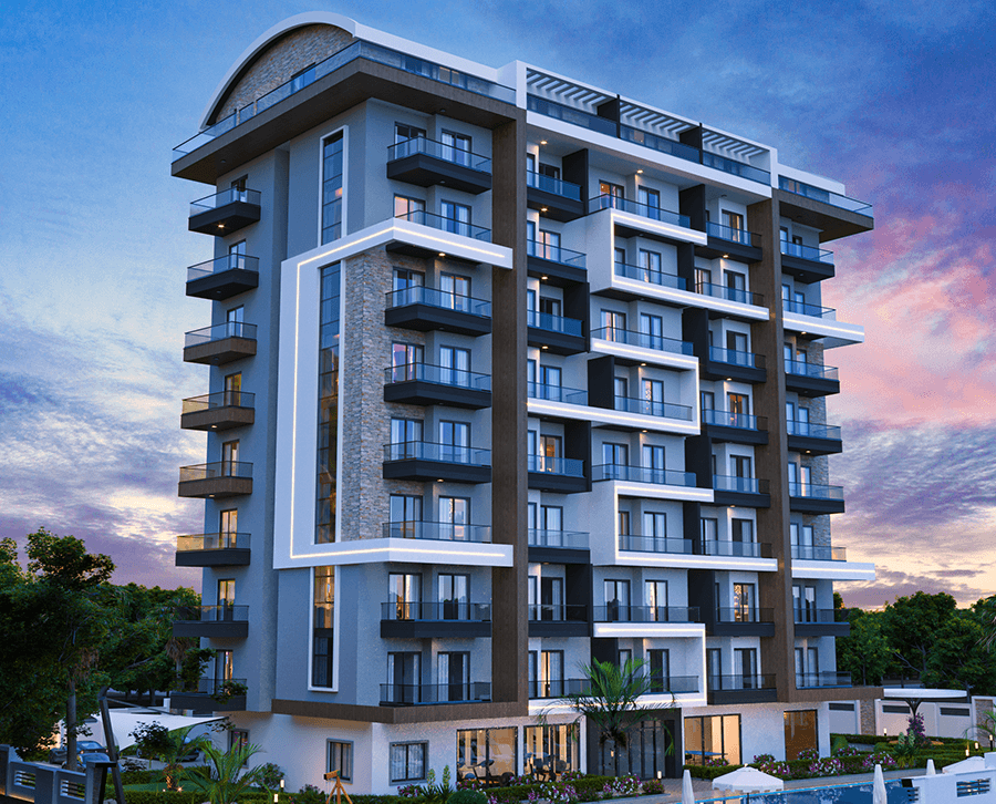 Sea view apartments in a promising area of Payallar