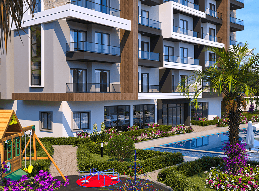 Sea view apartments in a promising area of Payallar