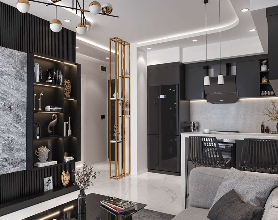 Sea view apartments in a promising area of Payallar