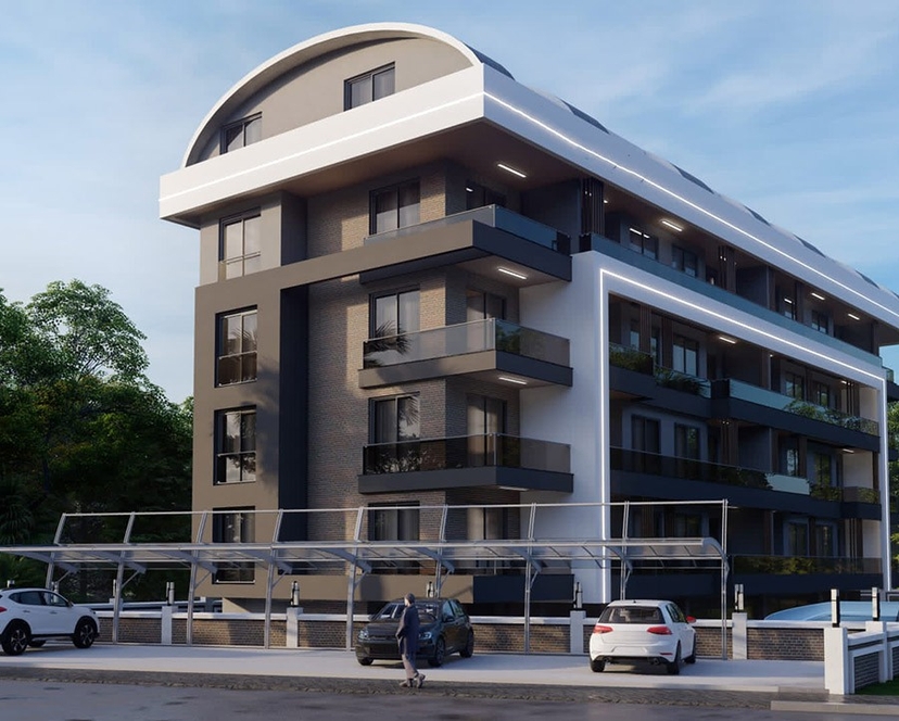 Luksuriøs 1+1 Lejlighed med Bjergudsigt, Alanya - Payallar
