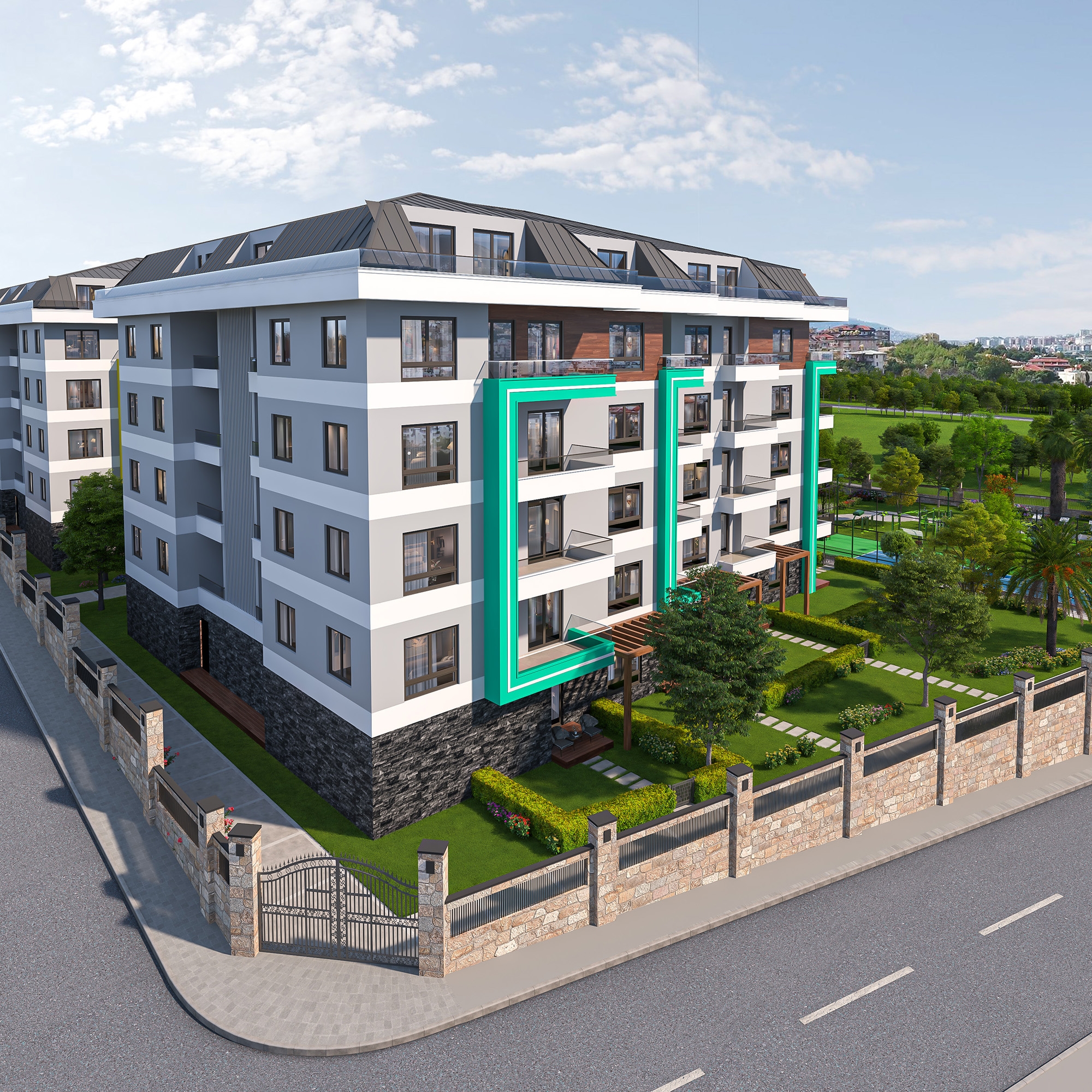Luksuriøs 1+1 Lejlighed med Fantastisk Udsigt i Alanya - Oba