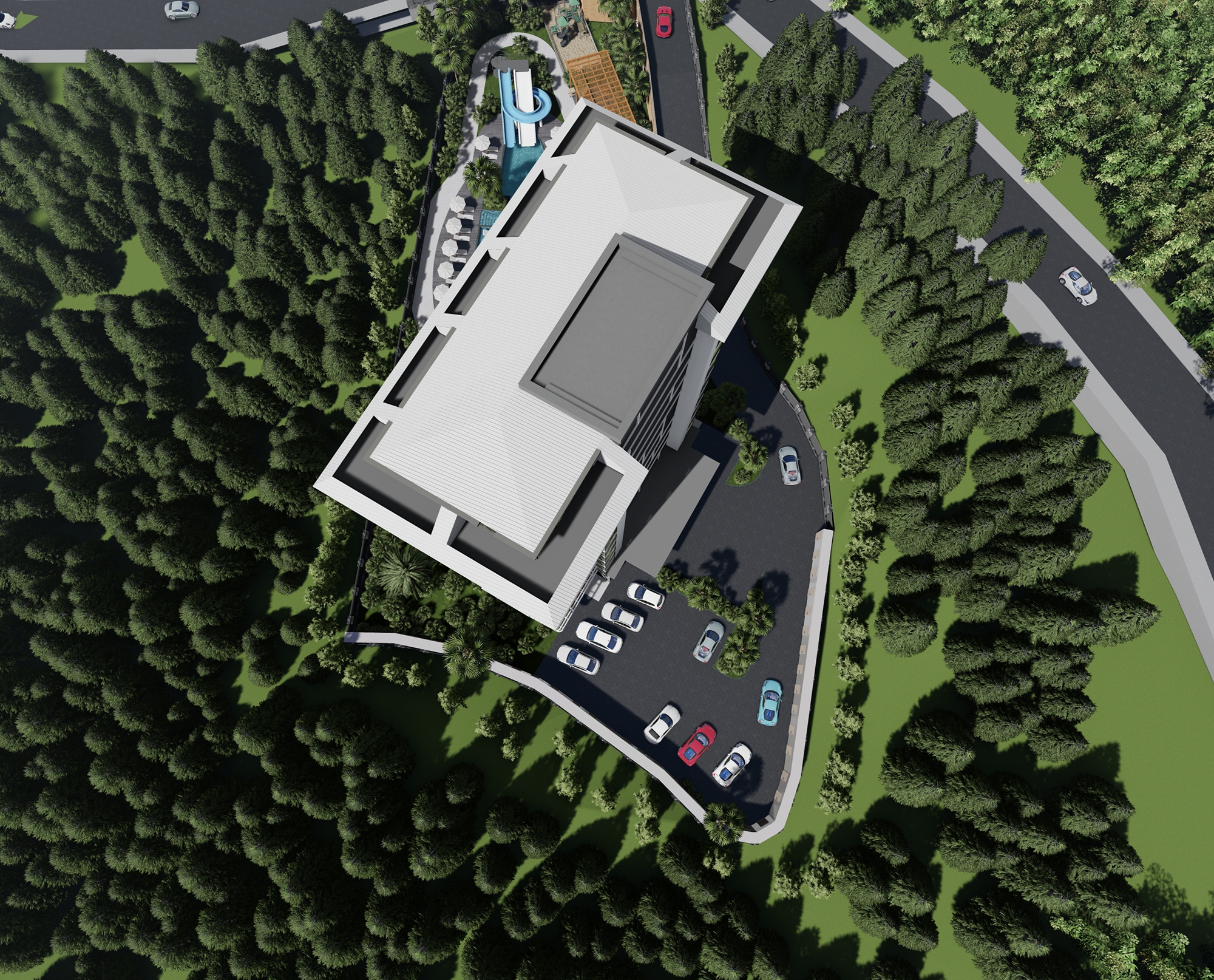 Luxuriöses 1+1 Apartment mit Burg- und Bergblick, Alanya Tosmur