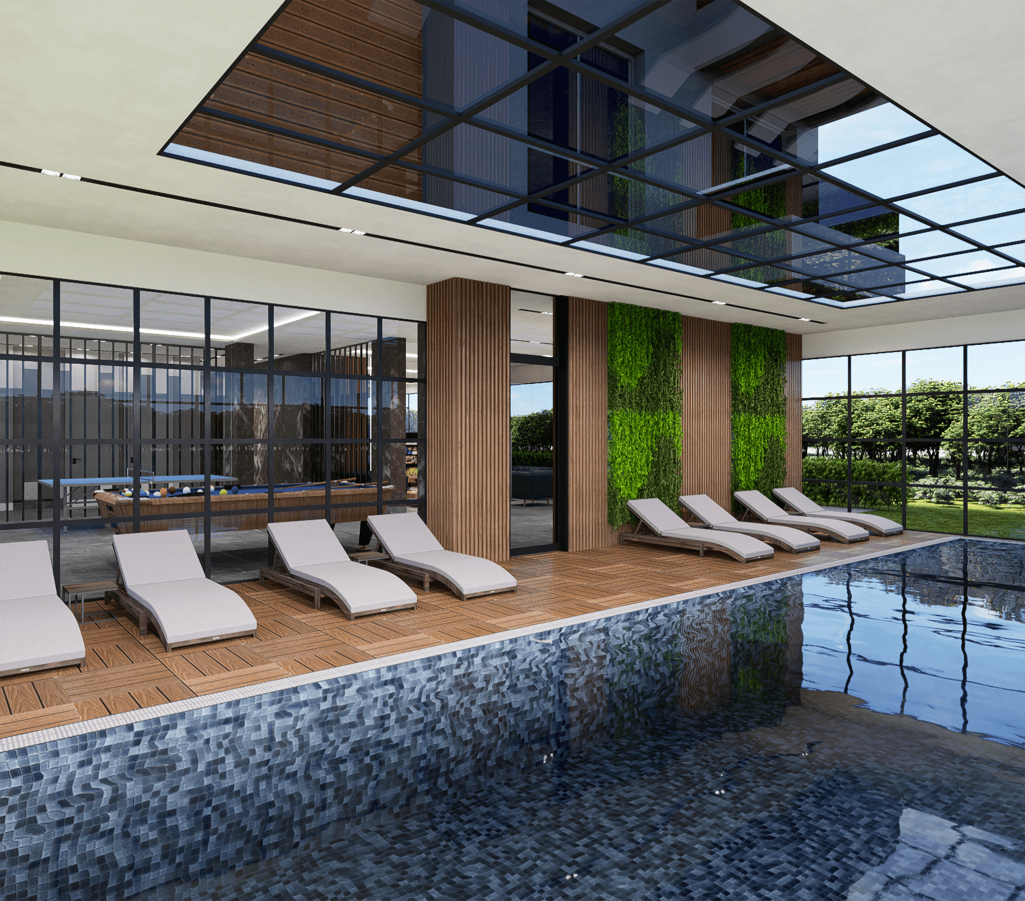 Luxuriöses 1+1 Apartment mit Burg- und Bergblick, Alanya Tosmur